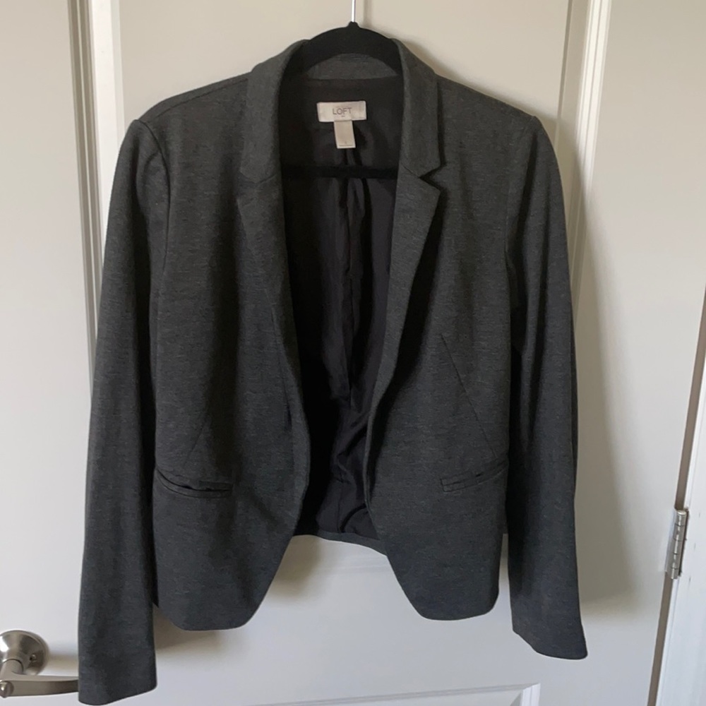 LOFT blazer w/ contrast cuffs